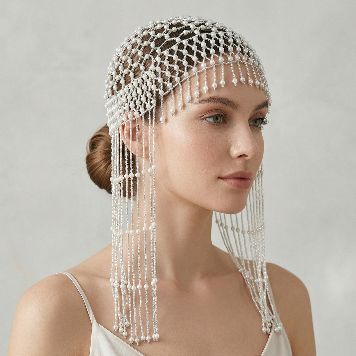 Women'S Formal Accessories - Luxury Pearls Beaded Headwrap for Women