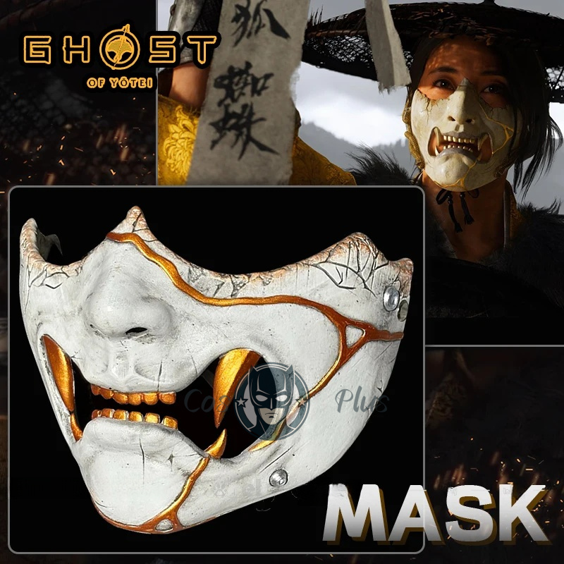 Women'S Accessories For Suit - Game Ghost of Yotei Atsu Mask