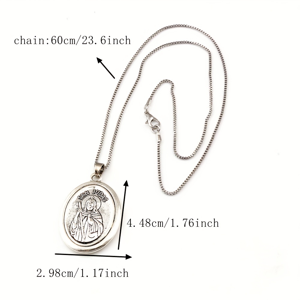 1Pc San Judas Tadeo Ruega Por  – обзор и цена Women Juda Accessories