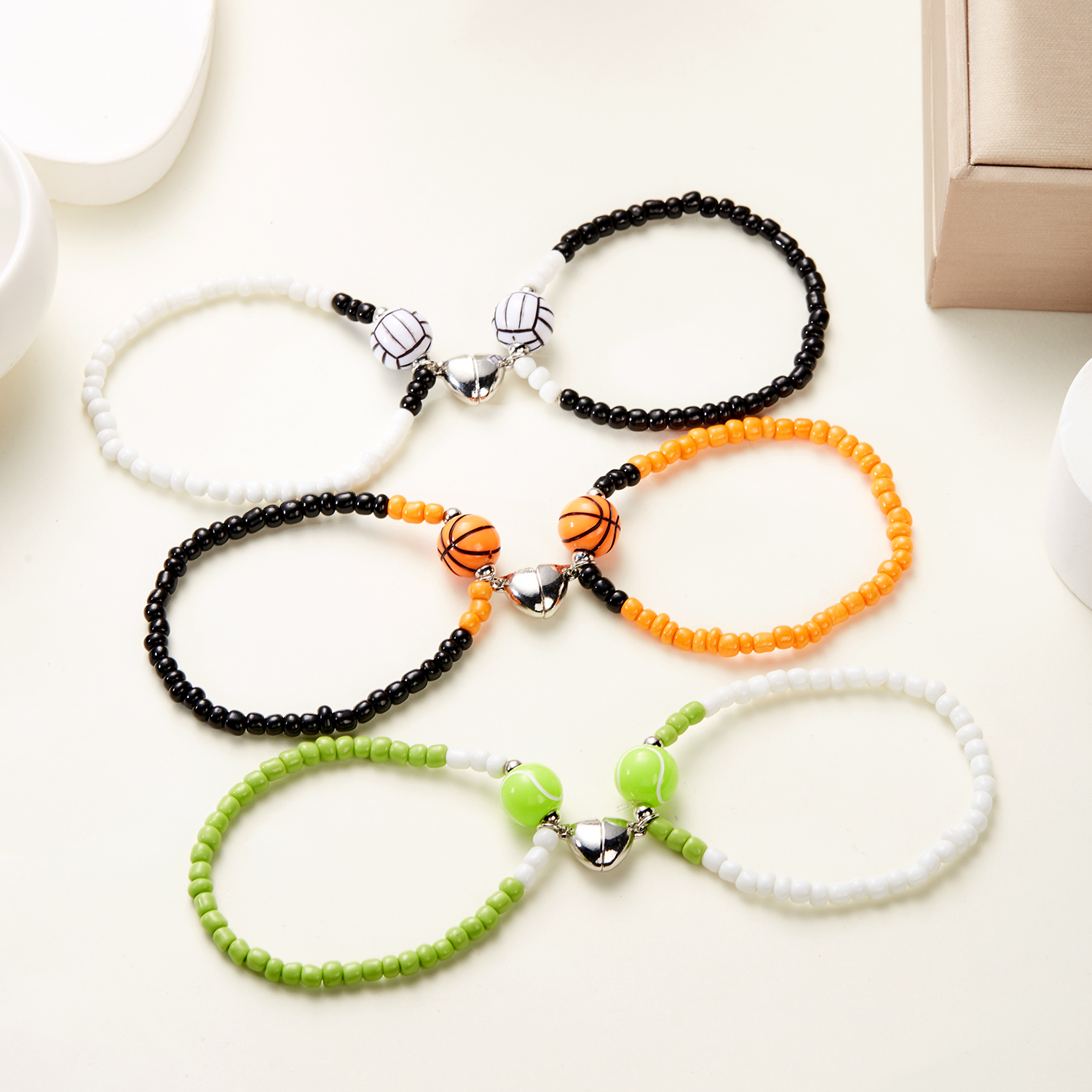 Rice Beads Couple Bracelet For – обзор и цена Women'S Volleyball Accessories