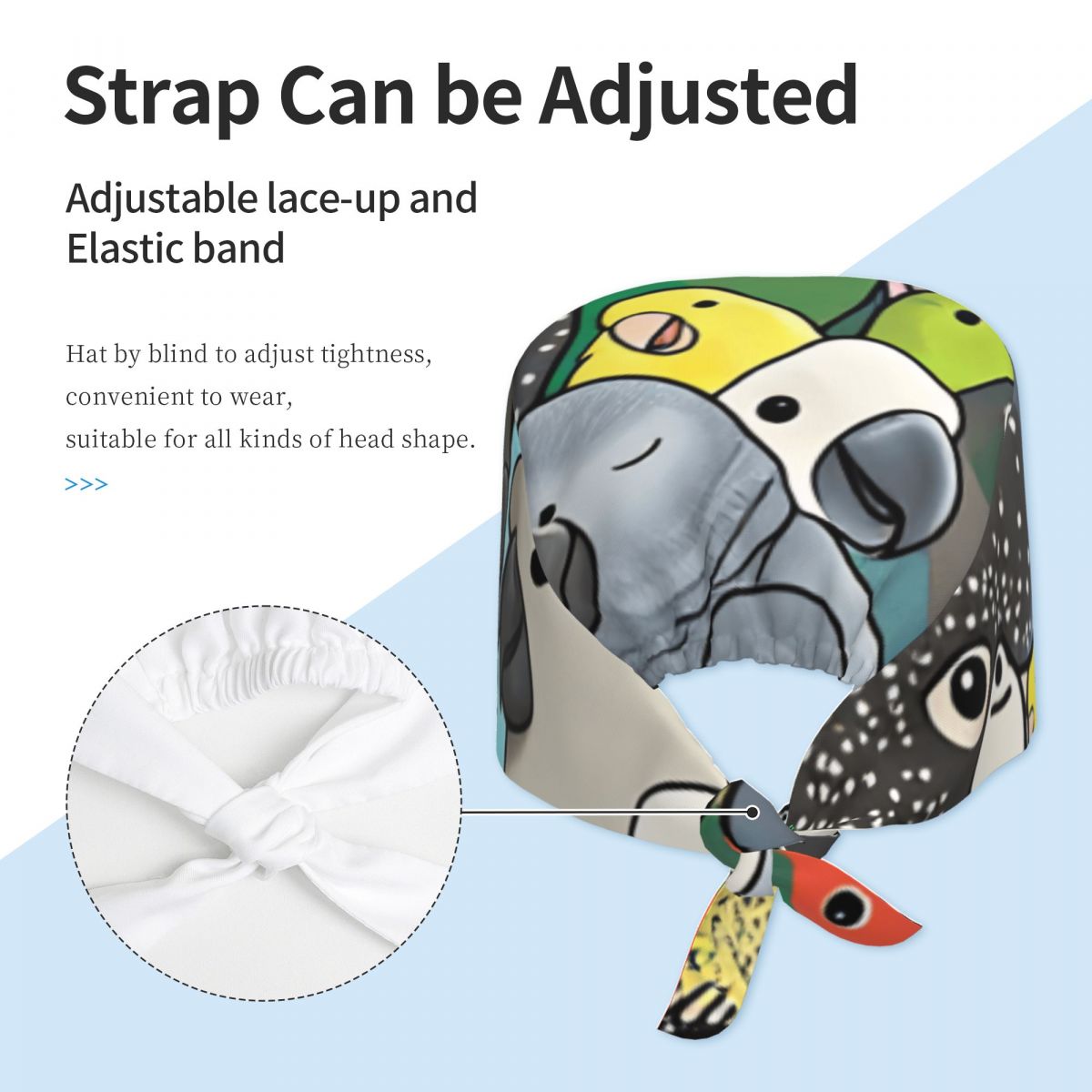 Scrub Caps Parrot Party Poster – обзор и цена Women Accessories Poster