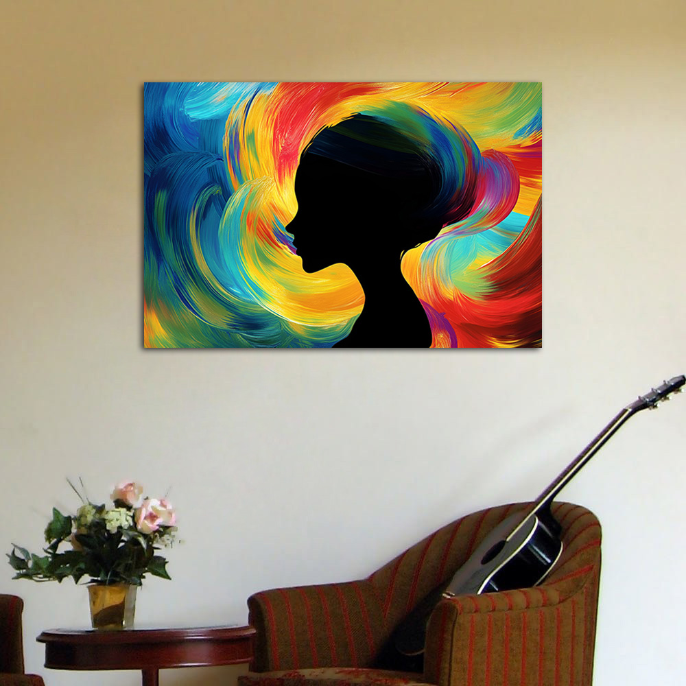 Colorful Artwork Abstract Woma – обзор и цена Women Accessories Poster