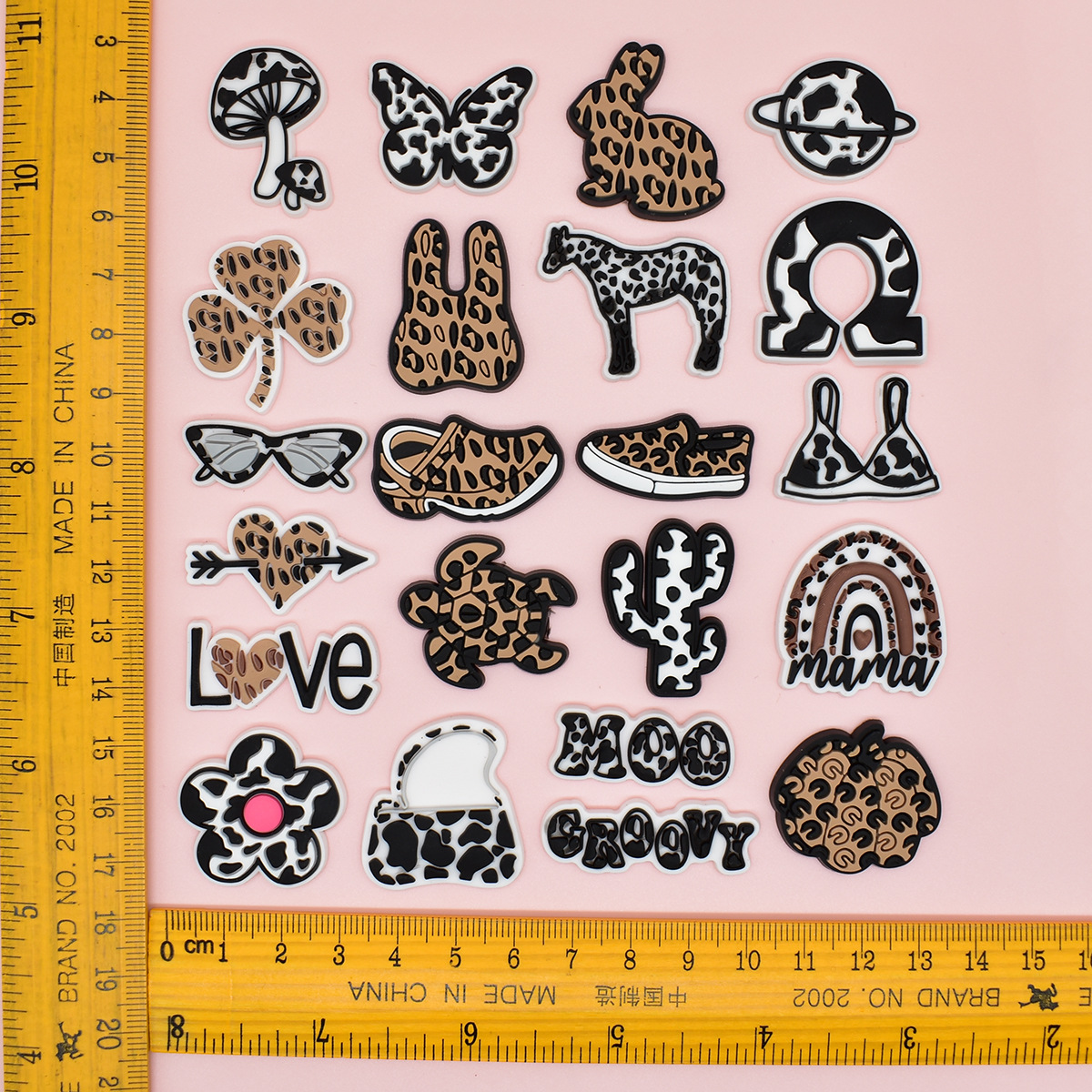 Leopard Print Shoe Charms for  – обзор и цена Women'S Accessories Crocs