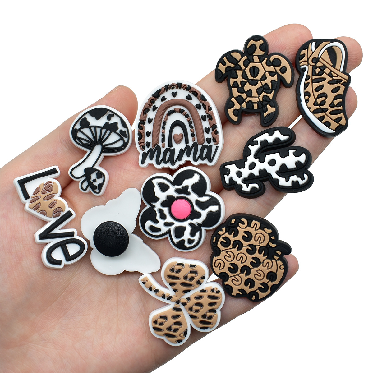 Leopard Print Shoe Charms for  – обзор и цена Women'S Accessories Crocs