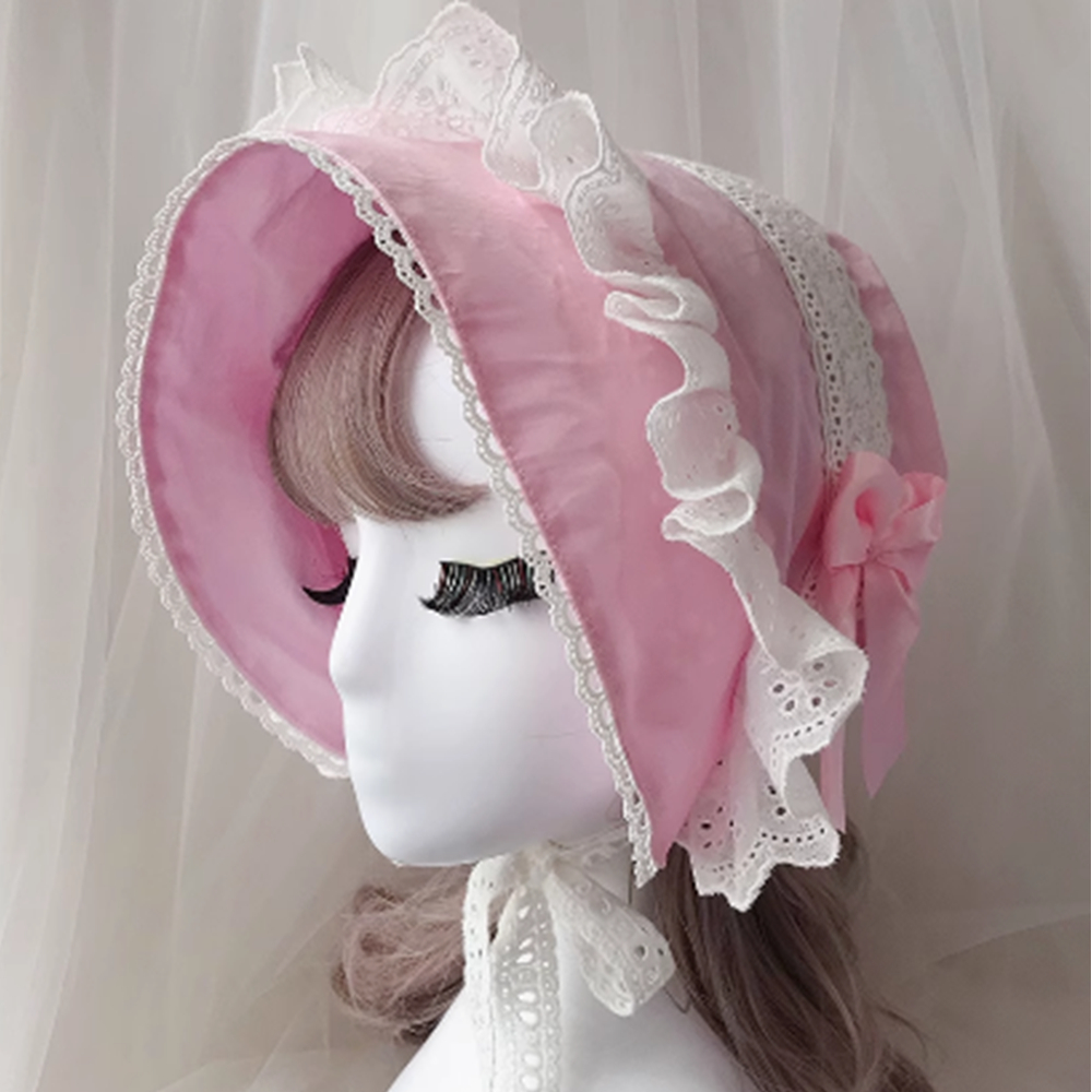 Cute Women Lolita Bonnet Vinta – обзор и цена Women'S Victorian Era Accessories