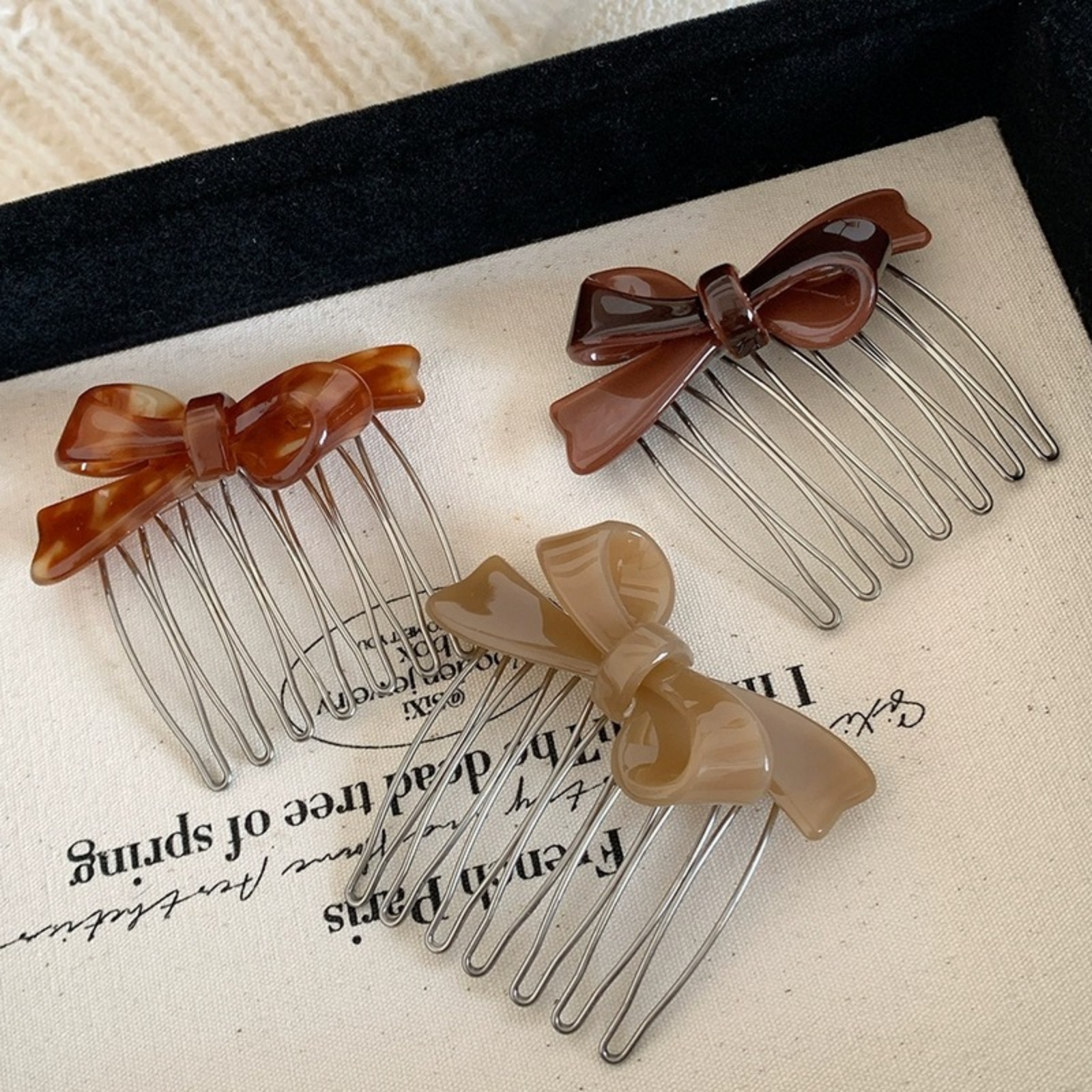 Women's Acrylic Bow Hair Combs – обзор и цена Women Accessories Wholesale