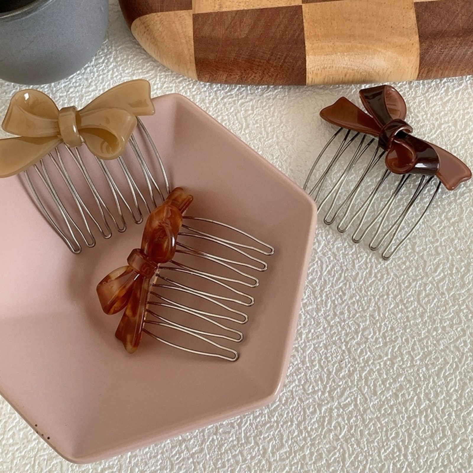 Women's Acrylic Bow Hair Combs – обзор и цена Women Accessories Wholesale