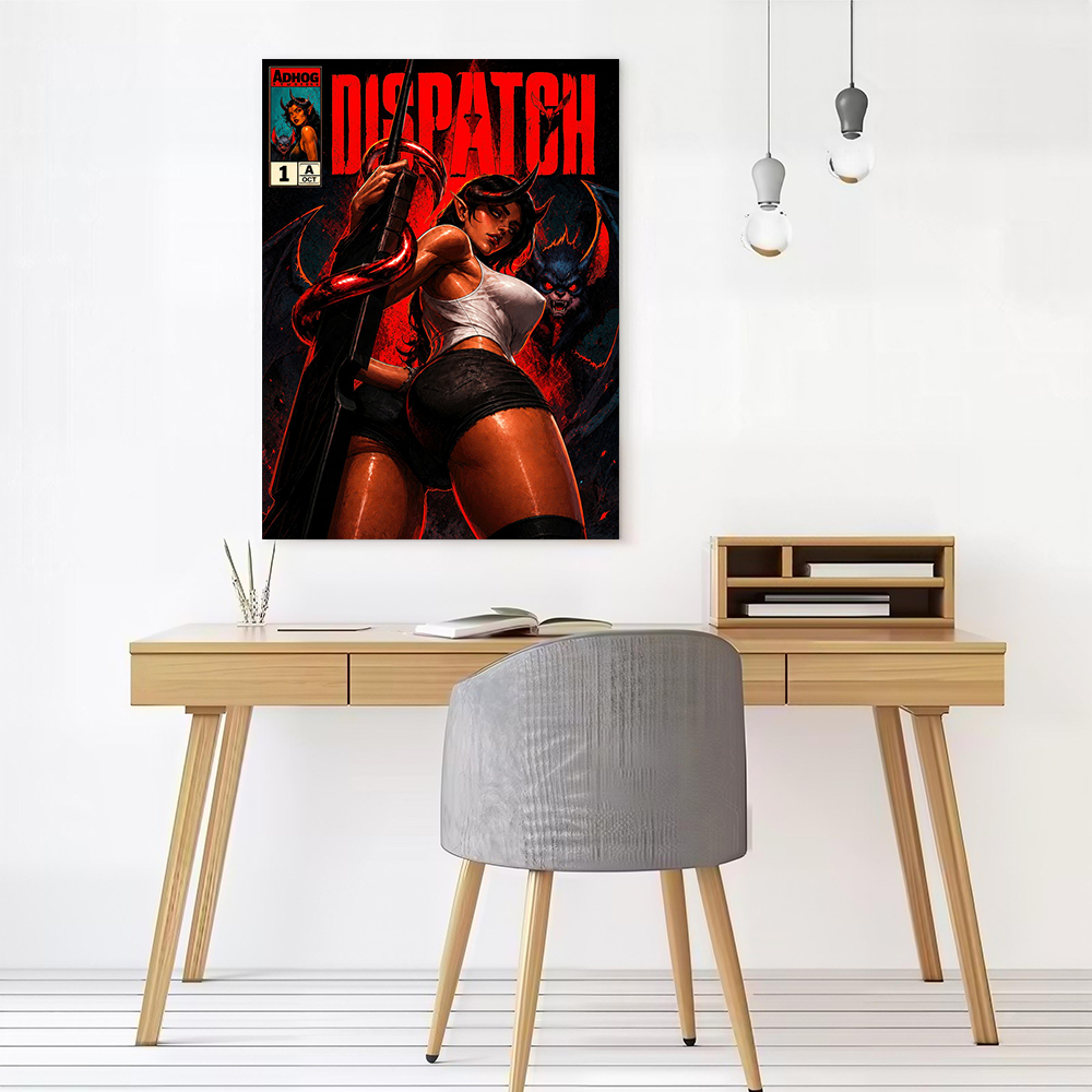 Demonic Woman With Sword Print – обзор и цена Women Accessories Poster