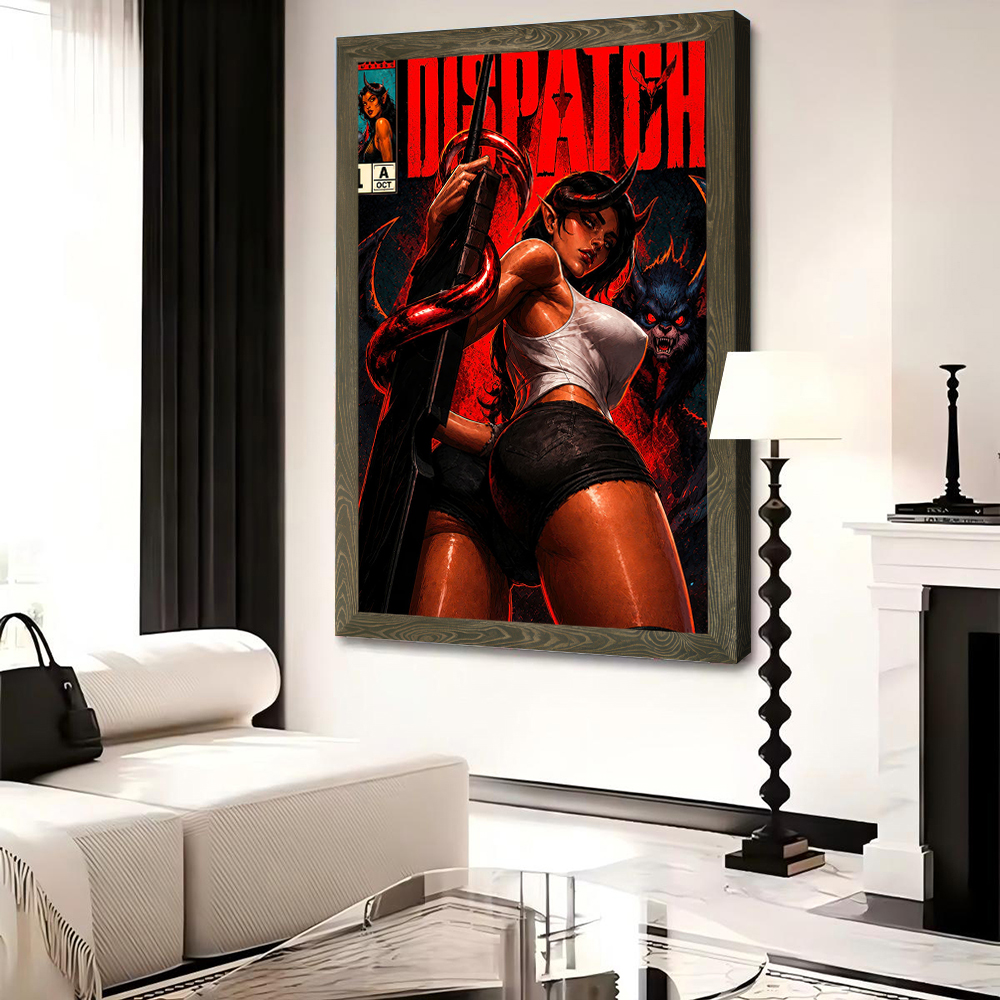 Demonic Woman With Sword Print – обзор и цена Women Accessories Poster