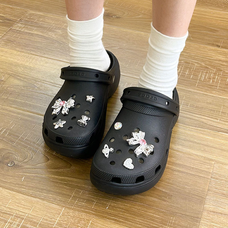 2025 Silver Hot Selling Bow So – обзор и цена Women'S Accessories Crocs