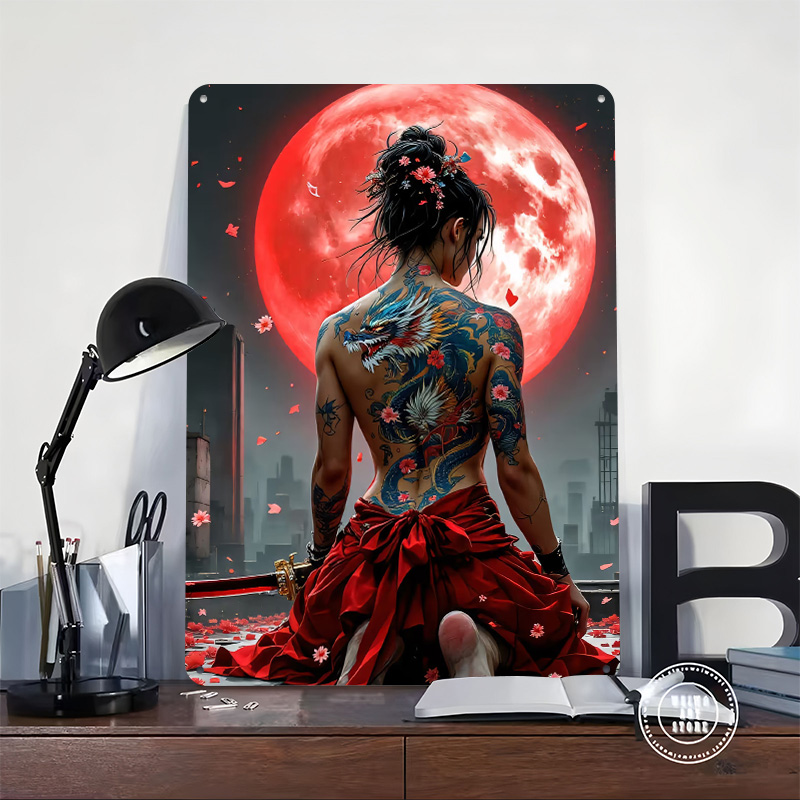 Dragon Tattoo Woman Metal Post – обзор и цена Women Accessories Poster