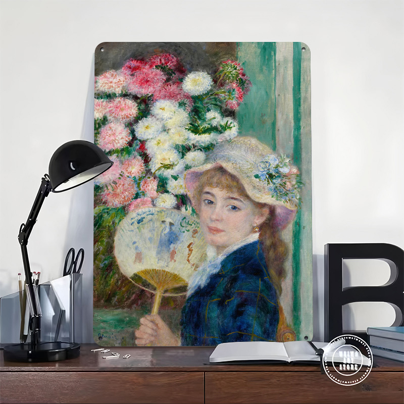 Young Woman With Fan and Flowe – обзор и цена Women Accessories Poster