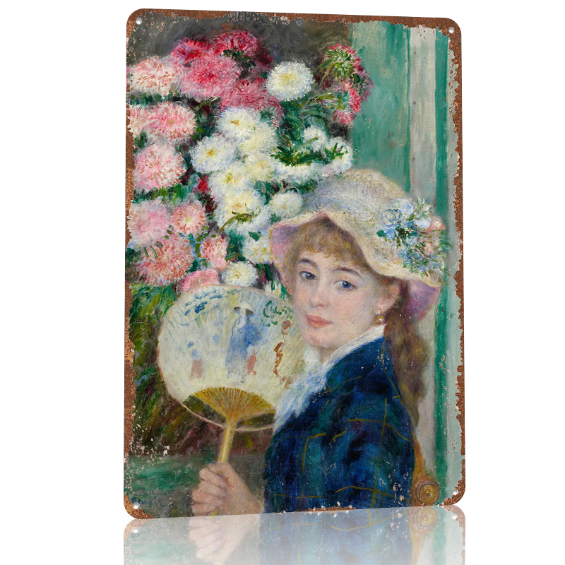 Young Woman With Fan and Flowe – обзор и цена Women Accessories Poster