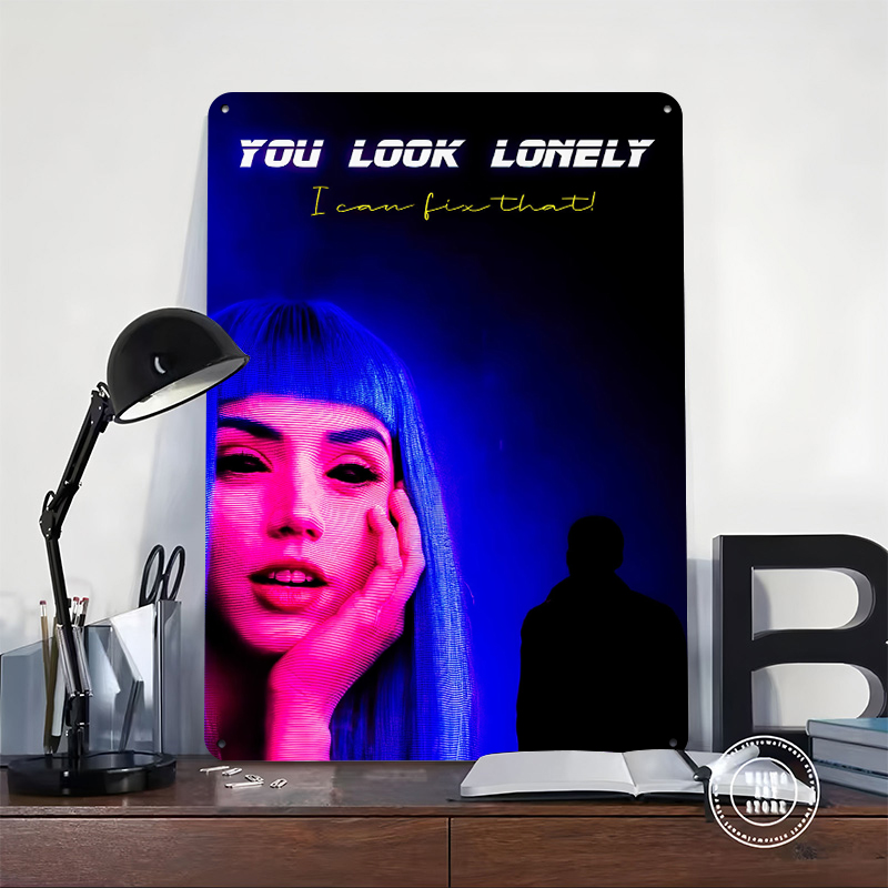 Cyberpunk Woman and Silhouette – обзор и цена Women Accessories Poster