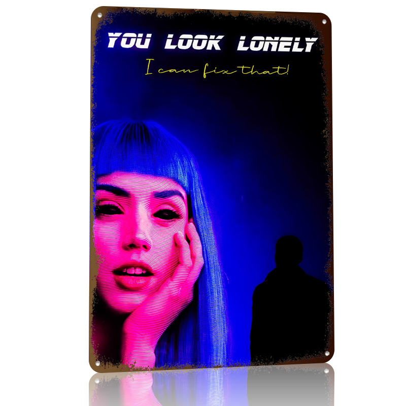 Cyberpunk Woman and Silhouette – обзор и цена Women Accessories Poster