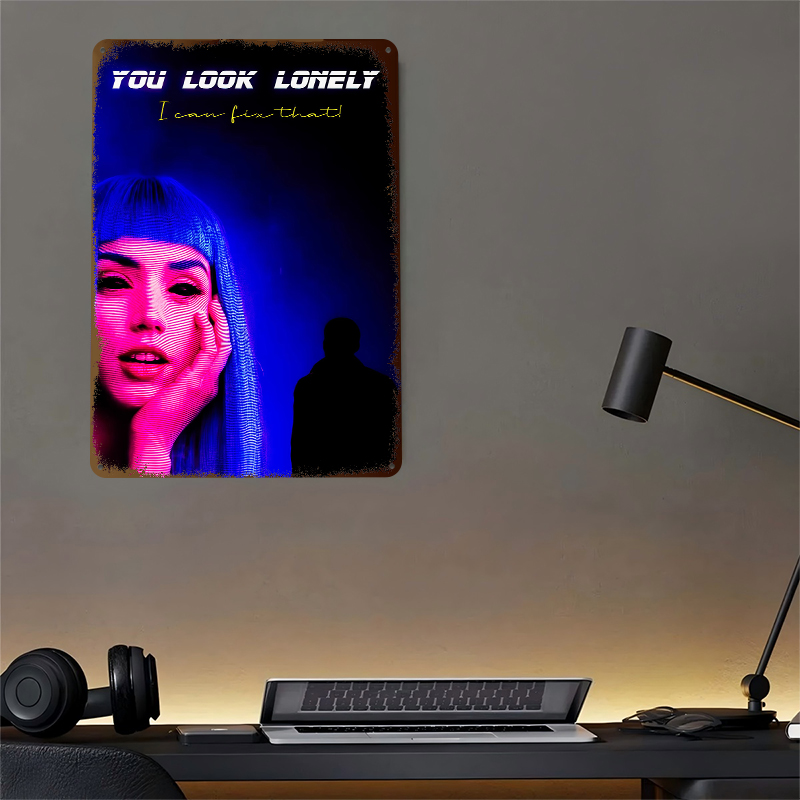 Cyberpunk Woman and Silhouette – обзор и цена Women Accessories Poster