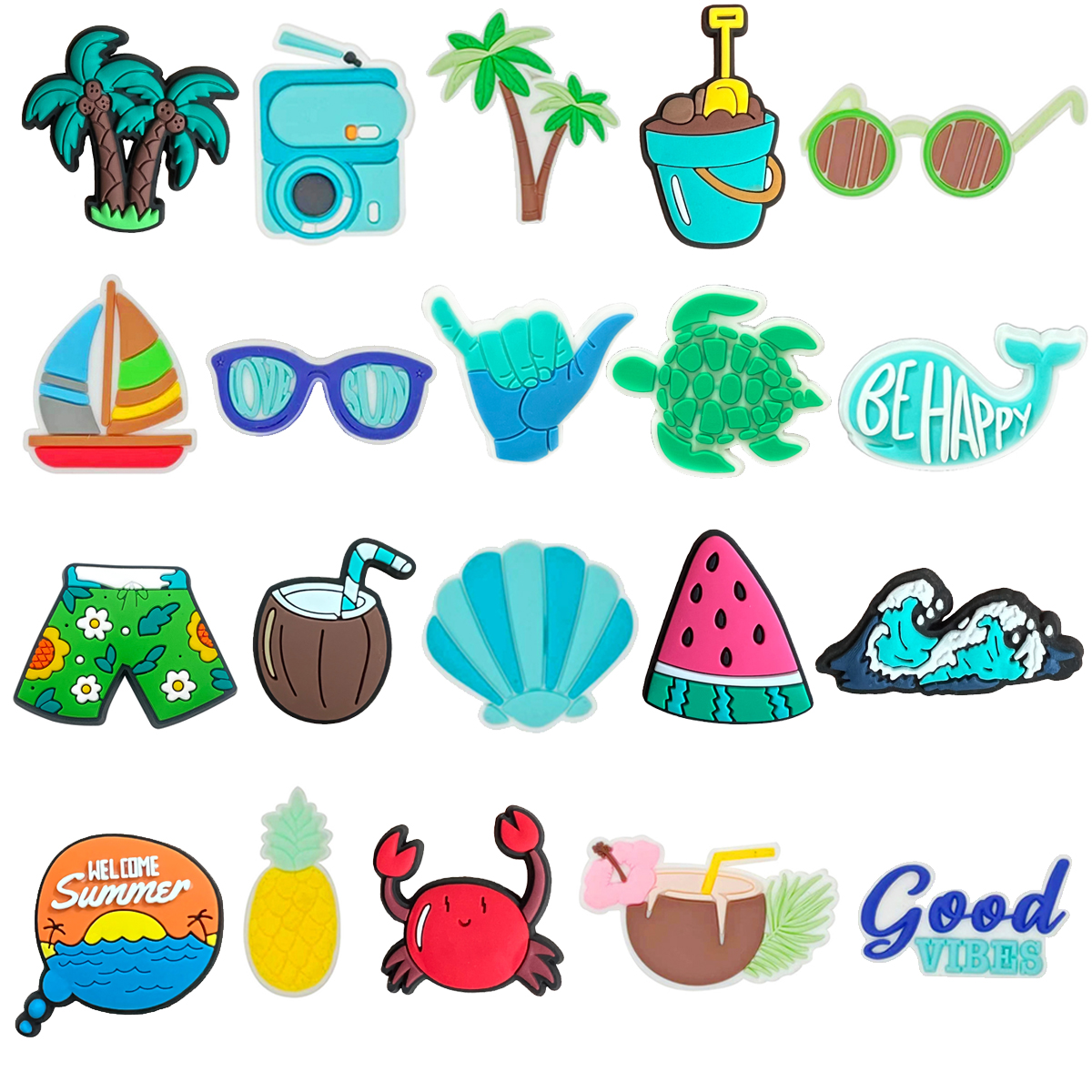Summer Beach Coco Shoe Charms  – обзор и цена Women'S Accessories Crocs