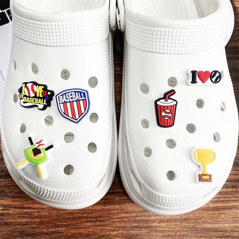 Hot 1Pcs PVC Love Baseball Sho – обзор и цена Women'S Accessories Crocs