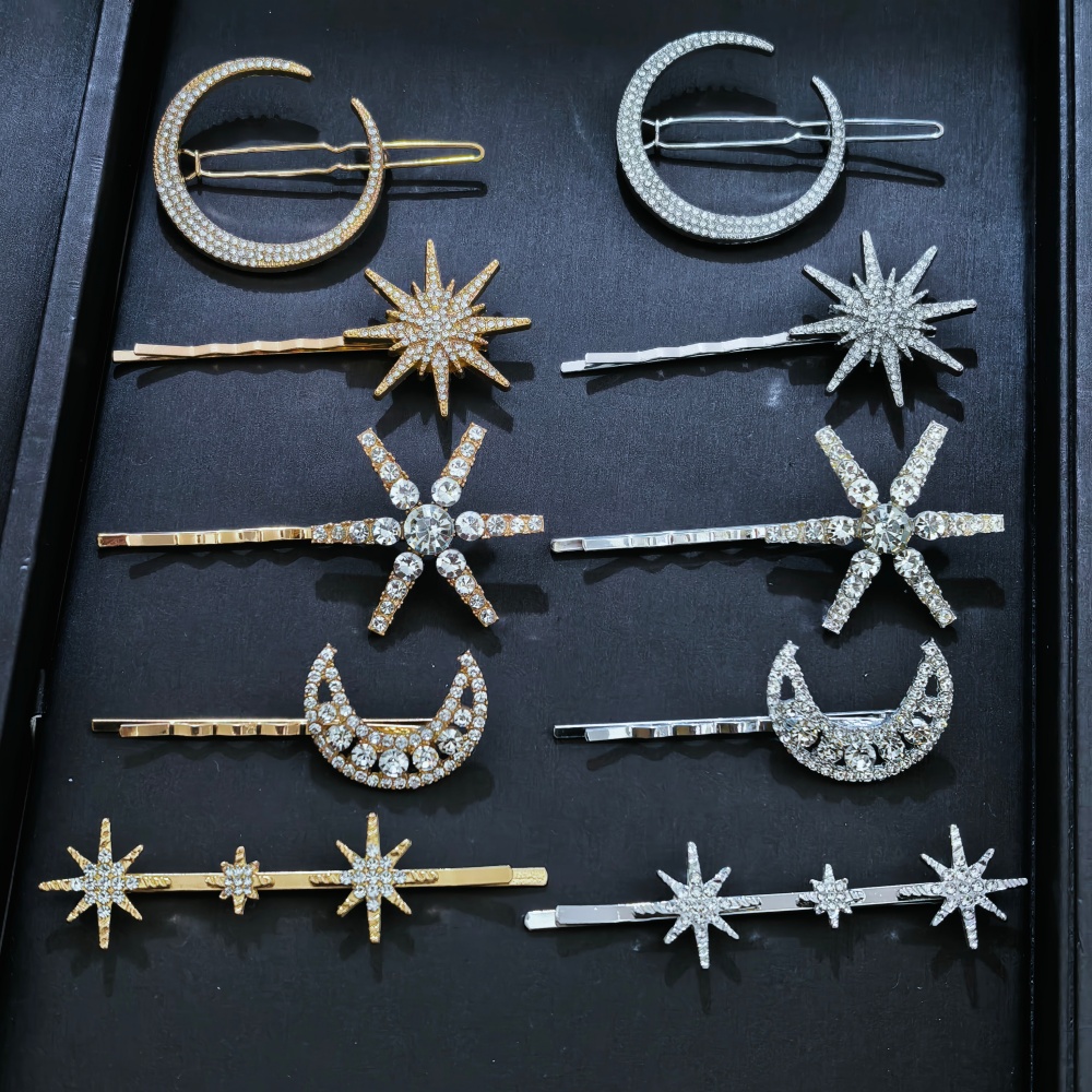 3/4 pcs set Crystal Star Hairp – обзор и цена Women Accessories Wholesale