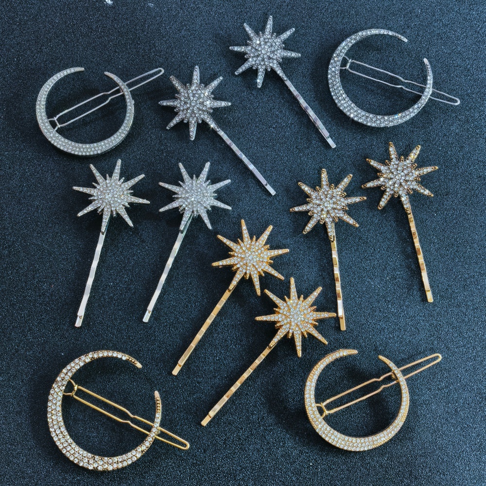 3/4 pcs set Crystal Star Hairp – обзор и цена Women Accessories Wholesale