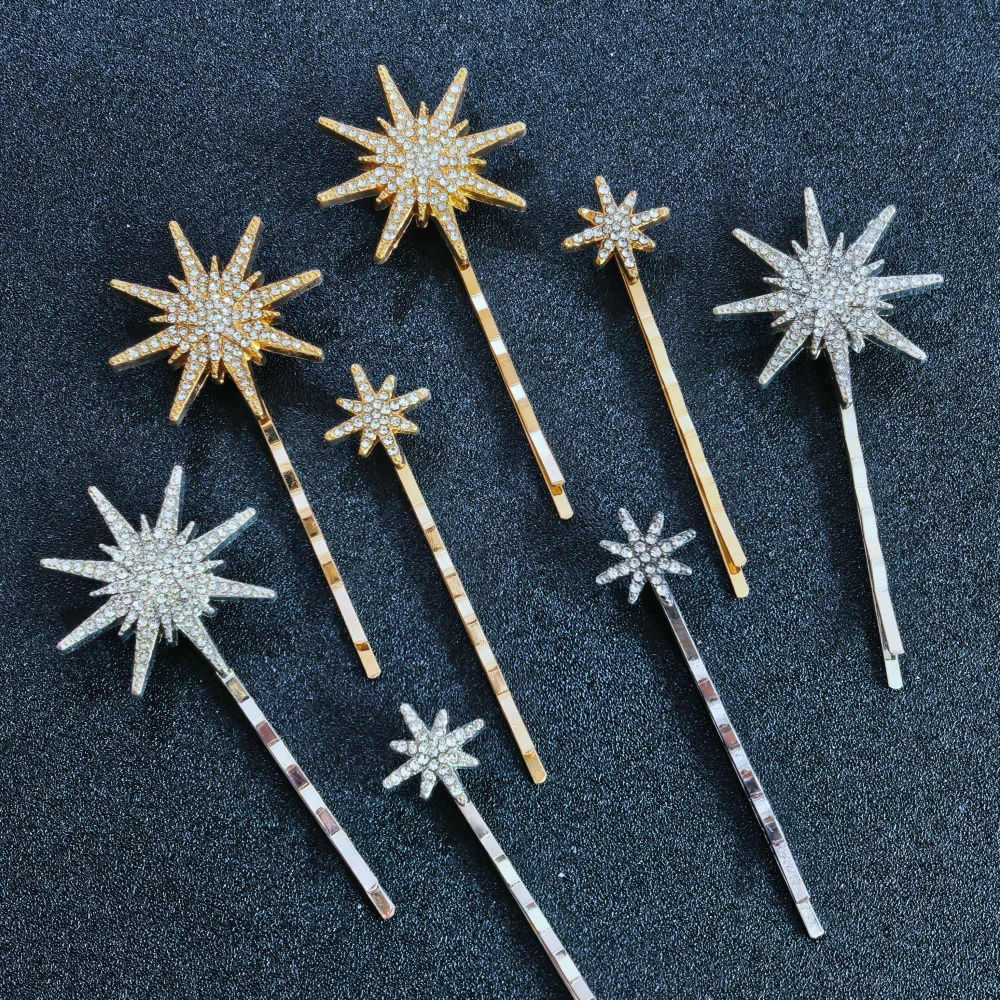 3/4 pcs set Crystal Star Hairp – обзор и цена Women Accessories Wholesale