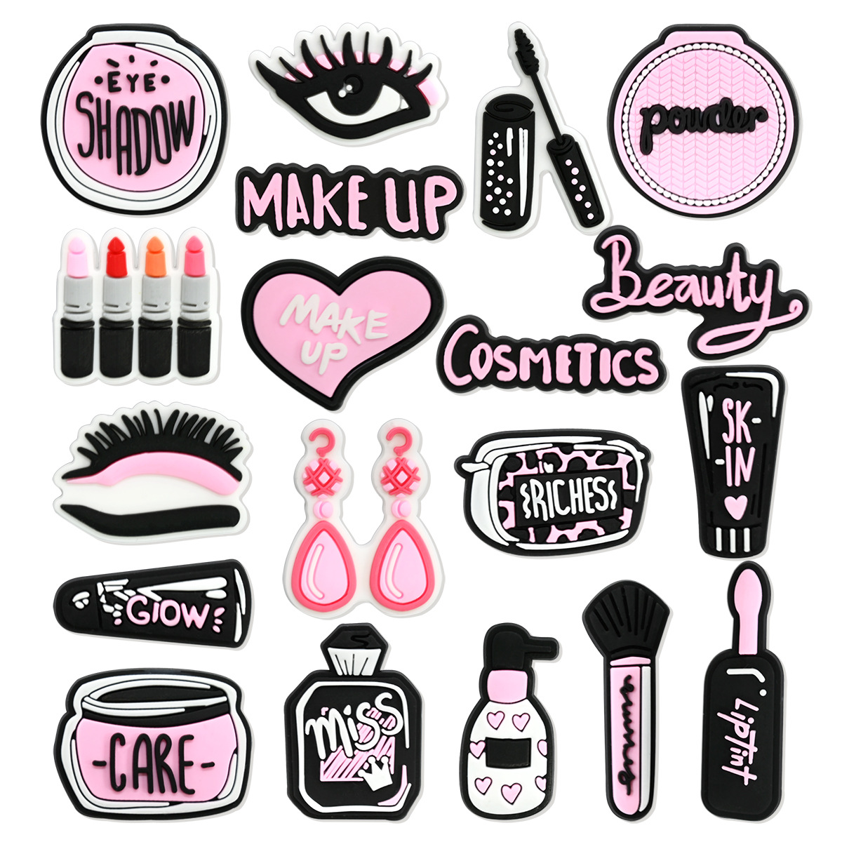 Pink Beauty Makeup Shoe Charms – обзор и цена Women'S Accessories Crocs