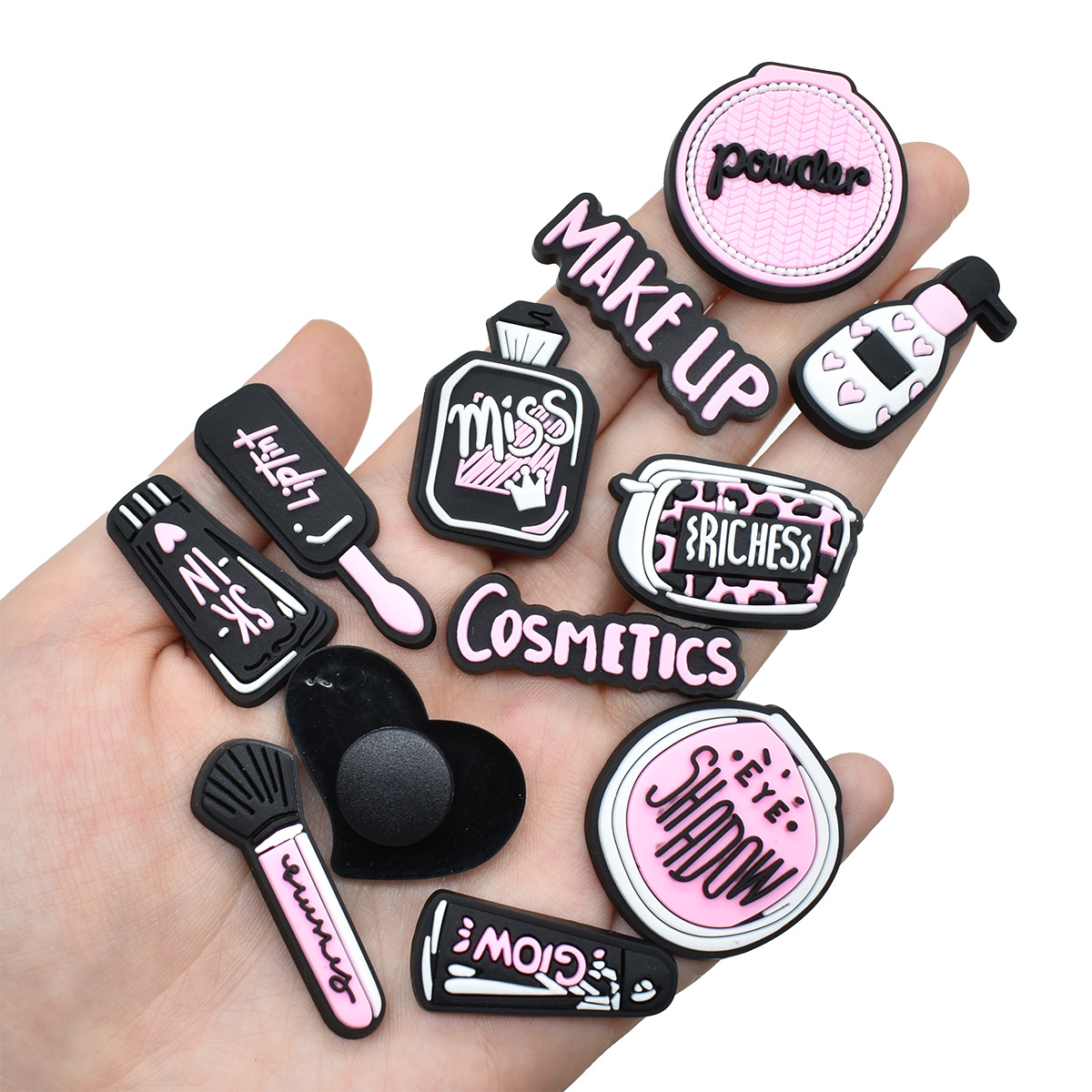 Pink Beauty Makeup Shoe Charms – обзор и цена Women'S Accessories Crocs
