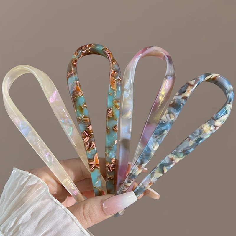 U-Shaped Hair Sticks Acetate A – обзор и цена Women Accessories Wholesale