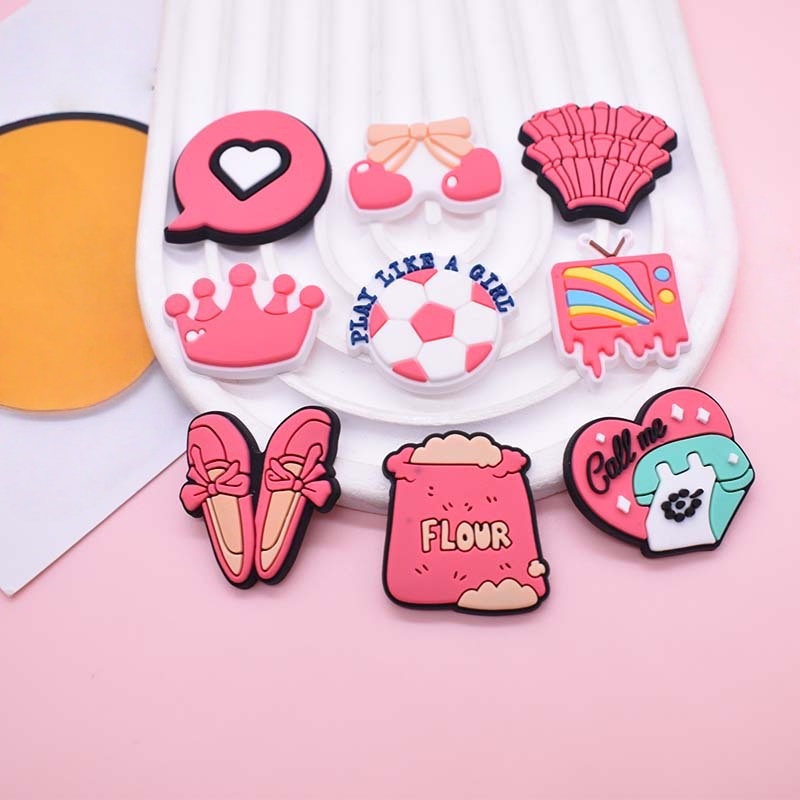 16Pcs Pink Shoe Charms for Cro – обзор и цена Women'S Accessories Crocs