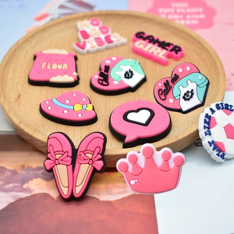 16Pcs Pink Shoe Charms for Cro – обзор и цена Women'S Accessories Crocs